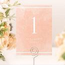Search for orange watercolor table cards Peach