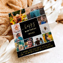 Search for black and gold birthday cards Typography