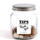 Search for tips appreciated Tipping