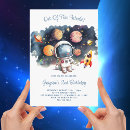 Search for out of this world birthday invitations Astronaut
