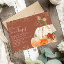 Search for pumpkin shower wedding invitations Fall