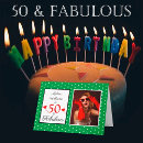 Search for 50th green birthday cards Modern