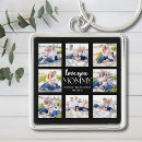 Search for childrens birthday key rings Black and white