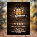 Search for beer and bbq birthday invitations Rustic