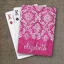 Search for damask playing cards Girly