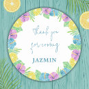 Search for tropical bridal shower stickers Hibiscus flowers