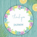 Search for tropical bridal shower stickers Hibiscus flowers
