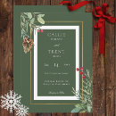 Search for pine green wedding invitations Rustic