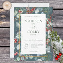 Search for teal and red wedding invitations Elegant