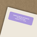 Search for light purple return address labels Birthday