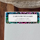 Search for leopard print return address labels Cheetah