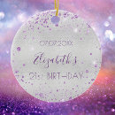 Search for purple and silver christmas tree decorations Keepsake