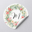 Search for circle monogram stickers Elegant circle logo
