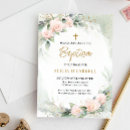 Search for pink and grey christening invitations Floral