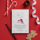 Search for santa claus thank you cards Red