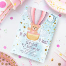 Search for hot pink and gold birthday invitations Teddy bear