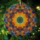 Search for blue and green pattern christmas tree decorations Abstract