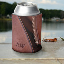 Search for faux leather can coolers Brown