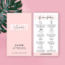 Search for face business cards Pink