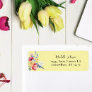 Search for peach and blue return address labels Modern