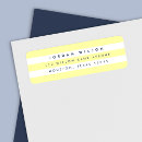 Search for pastel yellow return address labels Modern