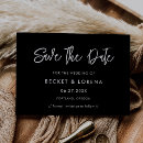 Search for black save the dates Contemporary