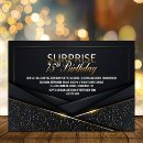 Search for surprise 75th birthday invitations Stylish