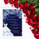 Search for blue floral sweet 16 invitations Dress