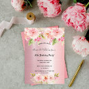 Search for dusty pink birthday invitations Blush