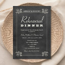 Search for chalkboard rehearsal dinner invitations Floral