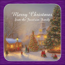 Search for snow scene stickers Christmas trees