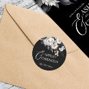 Search for black and white floral wedding stickers Formal