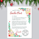 Search for kids letter from santa claus Watercolor