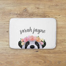 Search for panda bear bath mats Floral