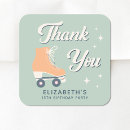 Search for roller skate thank you stickers Retro