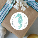 Search for blue seahorse stickers Coastal