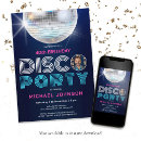Search for neon dance party invitations Retro