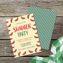 Search for red watermelon invitations Red and green