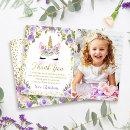 Search for unicorn thank you cards Watercolor floral