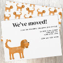 Search for dog moving announcement cards Pet