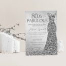 Search for 80 and fabulous invitations 80th