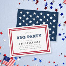 Search for white blue star invitations Patriotic