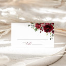 Search for burgundy place cards Red roses