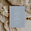 Search for minimalist dusty blue invitations Elegant
