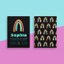 Search for 80s rainbow invitations Neon