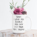 Search for i love you quotes mugs For him