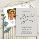 Search for grey bridal shower invitations Elegant