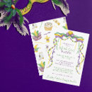 Search for mask invitations King cake