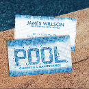 Search for pools business cards Pool maintenance