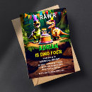 Search for prehistoric birthday invitations Colourful